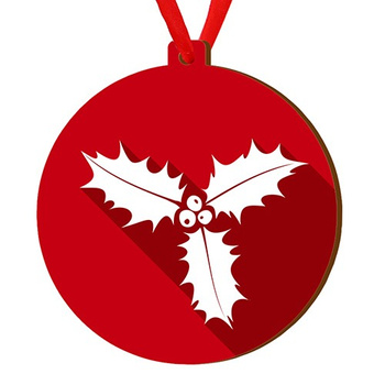 Wooden bauble for the Christmas tree