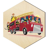  WOODEN DECORATIVE PANEL FOR A WALL HEXAGON