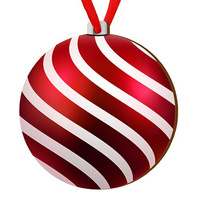 Wooden bauble for the Christmas tree