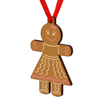 Wooden bauble for the Christmas tree