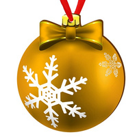 Wooden bauble for the Christmas tree