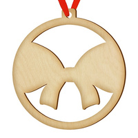 Wooden bauble for the Christmas tree