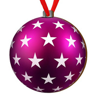 Wooden bauble for the Christmas tree