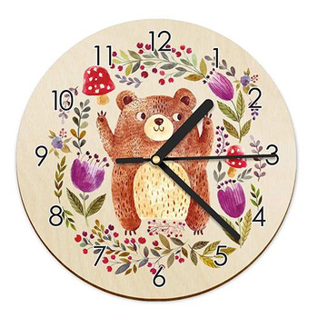 WOODEN WALL CLOCK FOR CHILDREN