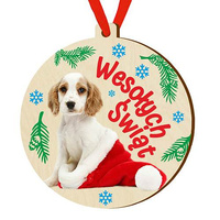 Wooden bauble for the Christmas tree