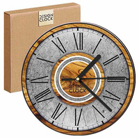  WALL CLOCK WOODEN CONCRETE
