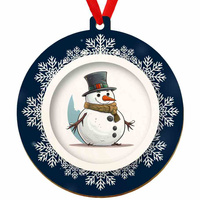 Wooden bauble for the Christmas tree