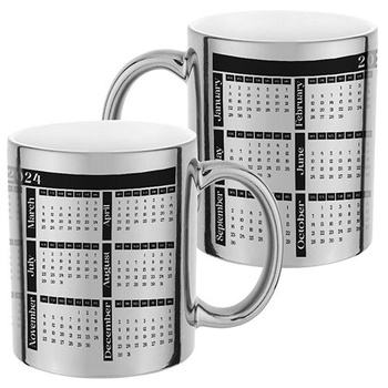 CALENDAR 2024 silver mirror mug