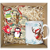 BASKET GIFT SET FOR SANTA'S DAY CHRISTMAS GIFT CHRISTMAS TREE CHRISTMAS BOX