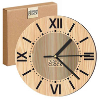 WALL CLOCK, WOODEN LOFT, MODERN