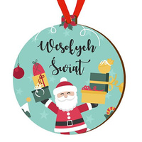 Wooden bauble for the Christmas tree