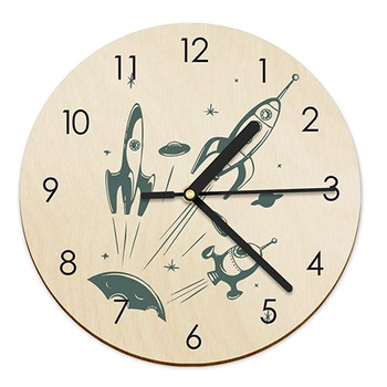 WOODEN WALL CLOCK FOR CHILDREN