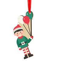 Wooden bauble for the Christmas tree