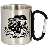 OFFROAD METAL TOURIST MUG WITH CARABINER