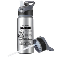 MUG SPORTS BOTTLE WATER BOTTLE WITH STRAW WITH HANDLE SURVIVAL 