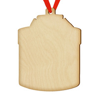 Wooden bauble for the Christmas tree