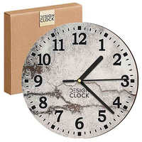  WALL CLOCK, WOODEN, LOFT, CONCRETE