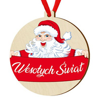 Wooden bauble for the Christmas tree