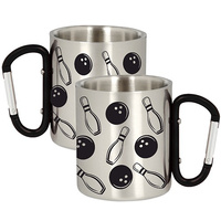 METAL MUG FOR A BOWLING PLAYER