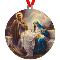 Wooden bauble for the Christmas tree