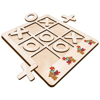 TIC TACK TOE GAME BEAR TEDDY FLOWERS