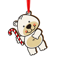 Wooden bauble for the Christmas tree