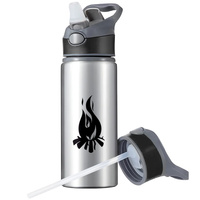 MUG SPORTS BOTTLE WATER BOTTLE WITH STRAW WITH HANDLE SURVIVAL