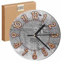  WALL CLOCK WOODEN CONCRETE