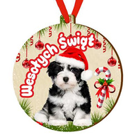 Wooden bauble for the Christmas tree
