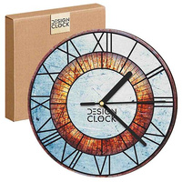 WALL CLOCK WOODEN IRON