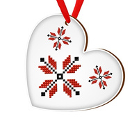 Wooden bauble for the Christmas tree