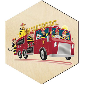  WOODEN DECORATIVE PANEL FOR A WALL HEXAGON