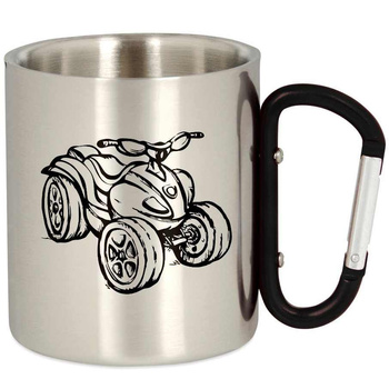 METAL TOURIST QUAD MUG WITH CARABINER