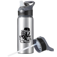 MUG SPORTS BOTTLE WATER BOTTLE WITH STRAW WITH HANDLE SURVIVAL