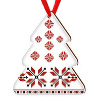 Wooden bauble for the Christmas tree