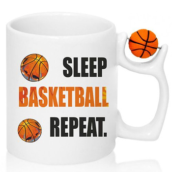 MUG HANDLE BALL FOR A BASKETBALL FAN BASKETBALL BASKETBALL PLAYER BASKET