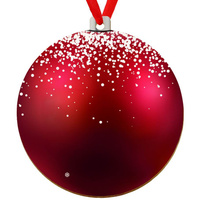 Wooden bauble for the Christmas tree