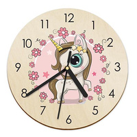 WOODEN WALL CLOCK FOR CHILDREN