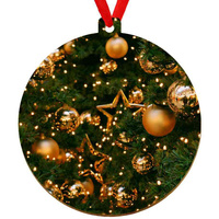 Wooden bauble for the Christmas tree