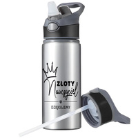 MUG SPORTS BOTTLE WATER BOTTLE WITH STRAW WITH HANDLE SURVIVAL 