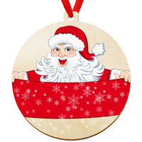 Wooden bauble for the Christmas tree