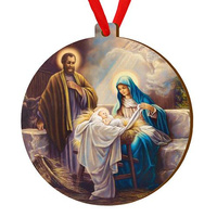 Wooden bauble for the Christmas tree