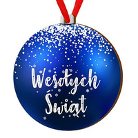Wooden bauble for the Christmas tree
