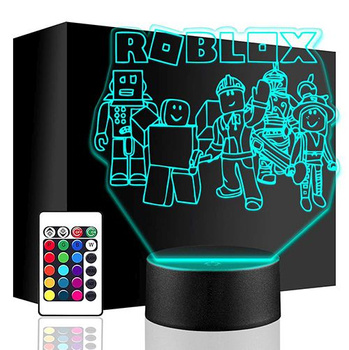  ROBLOX 3D LED NIGHT LAMP + REMOTE CONTROL