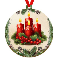 Wooden bauble for the Christmas tree