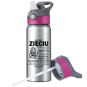 MUG SPORTS BOTTLE WATER BOTTLE WITH STRAW WITH HANDLE SURVIVAL 