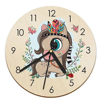 WOODEN WALL CLOCK FOR CHILDREN