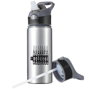 MUG SPORTS BOTTLE WATER BOTTLE WITH STRAW WITH HANDLE SURVIVAL 