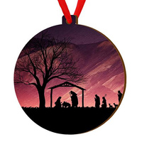 Wooden bauble for the Christmas tree