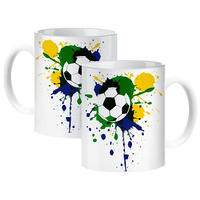 Football sports mug for a footballer